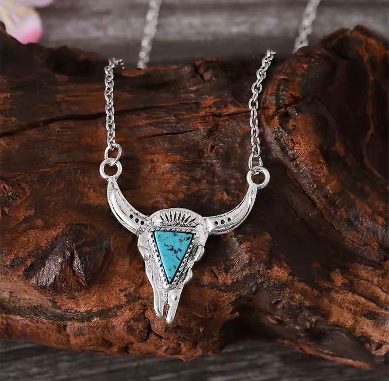 Triangle Turquoise Necklace